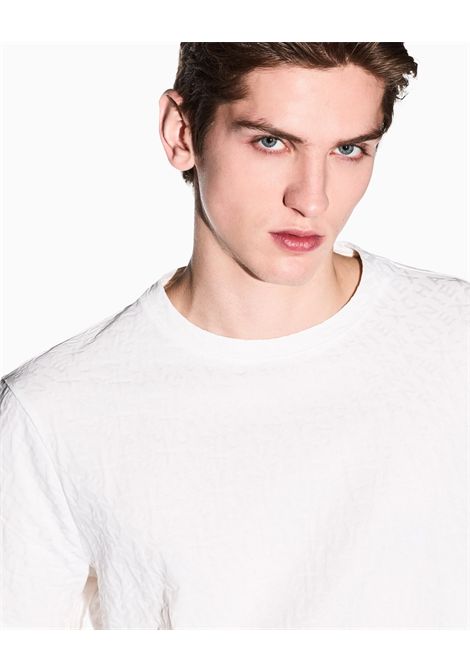 T-shirt slim fit in jacquard di cotone mercerizzato ARMANI EXCHANGE | T-shirt | XM002821 AF10337U0009